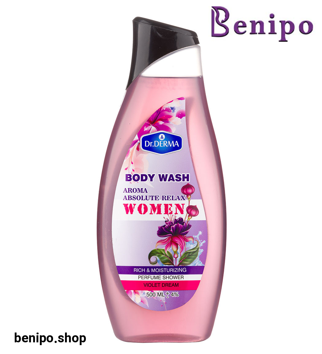 شامپو بدن زنانه بنفش رایحه آرامش 500 میل