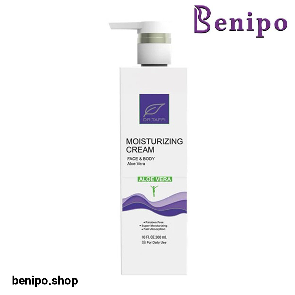 کرم آبرسان دست و صورت حاوی عصاره آلوئه ورا حجم 300 میلی لیتر