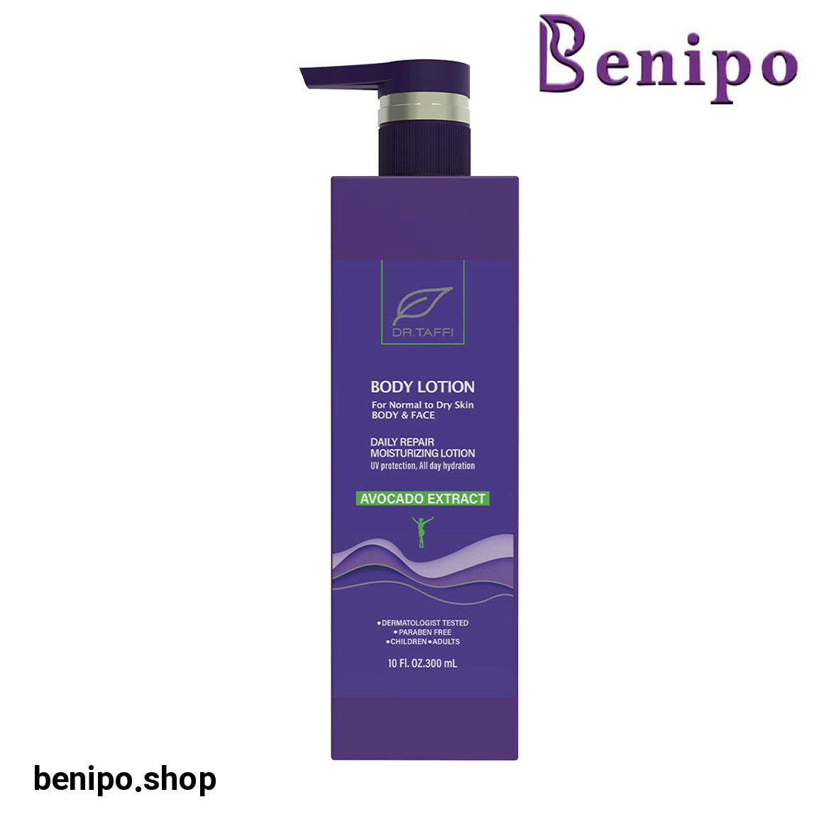 لوسیون بدن حاوی عصاره آووکادو حجم 300 میلی لیتر