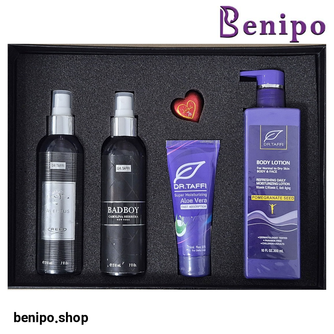 پک هدیه روز مرد مدل 4 تایی شامل بادی اسپلش، لوسیون و کرم آبرسان