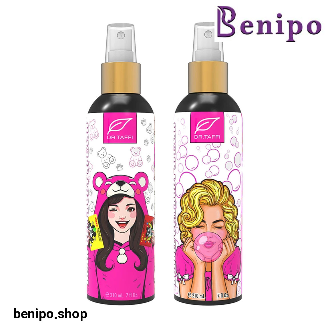 پک 2 عددی بادی اسپلش زنانه مدل آدامس بادکنکی و آدامس خرسی