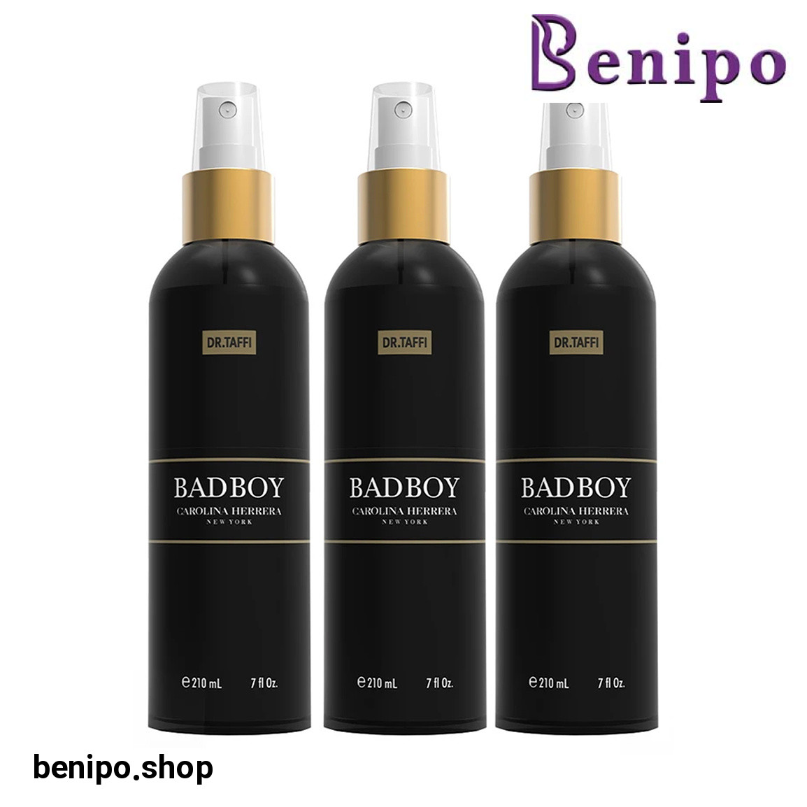 پک 3 عددی بادی اسپلش مردانه مدل Carolina Herrera Bad Boy حجم 210 میلی لیتر