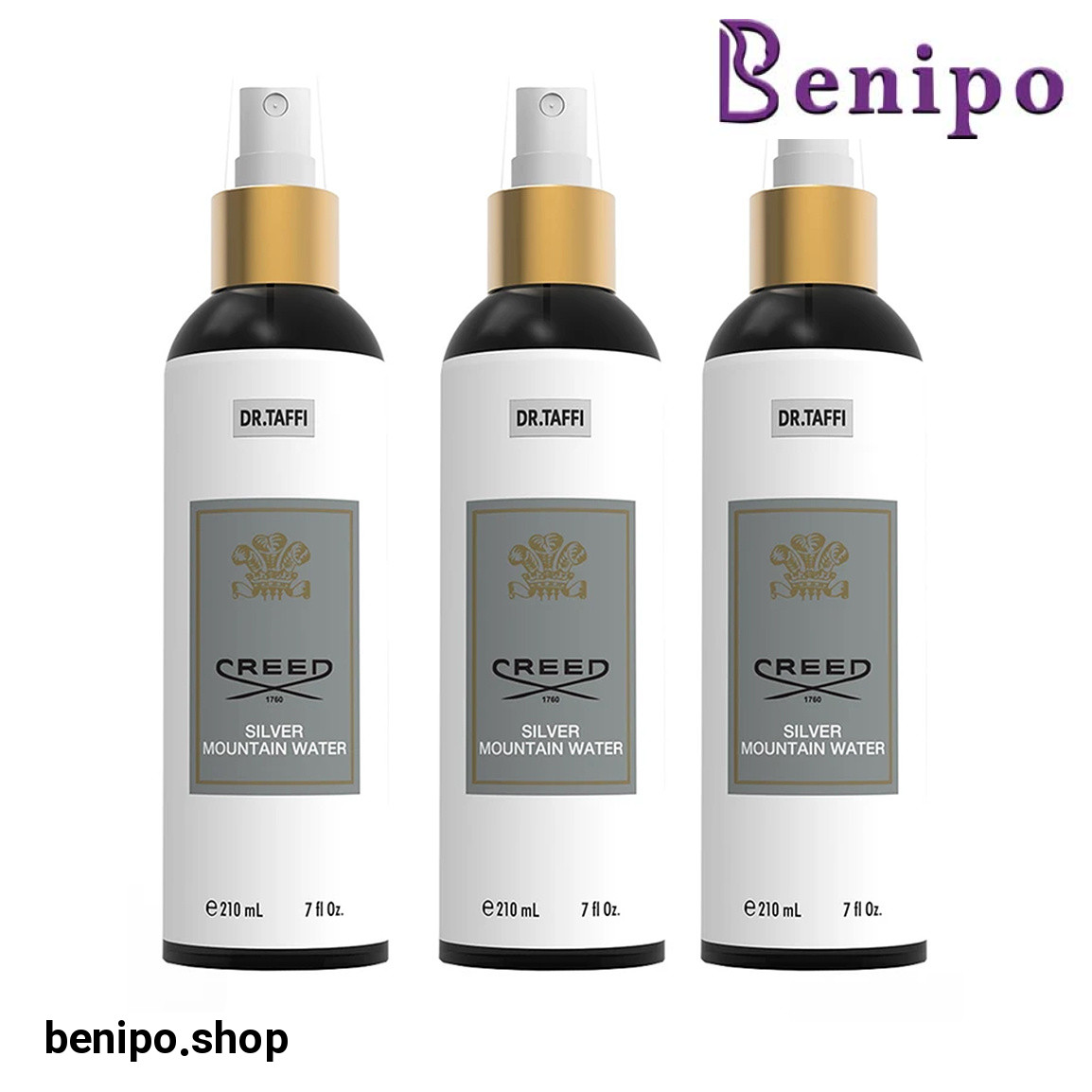 پک 3 عددی بادی اسپلش مردانه مدل Creed Silver حجم 210 میلی لیتر