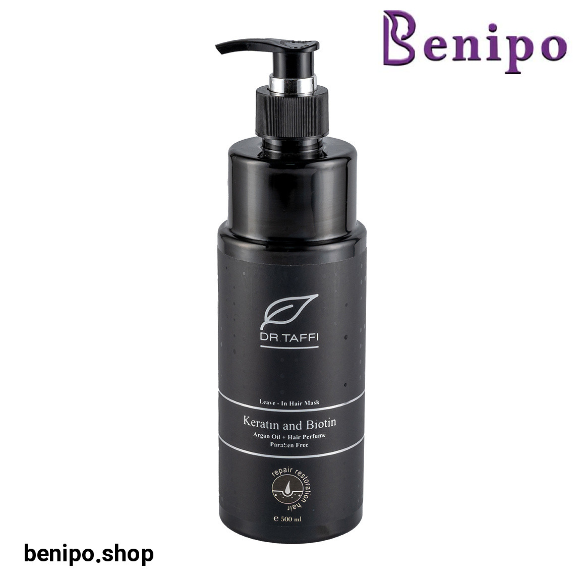 ماسک مو ترمیم کننده مدل Keratin And Biotin مناسب مو رنگ شده و آسیب دیده حجم 500 میلی لیتر