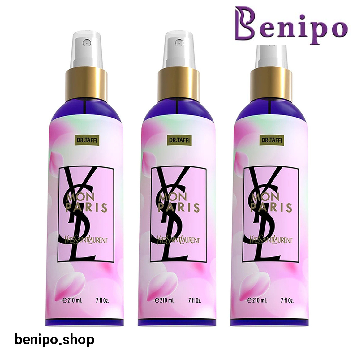 پک 3 عددی بادی اسپلش زنانه مدل Mon Paris حجم 210 میلی لیتر