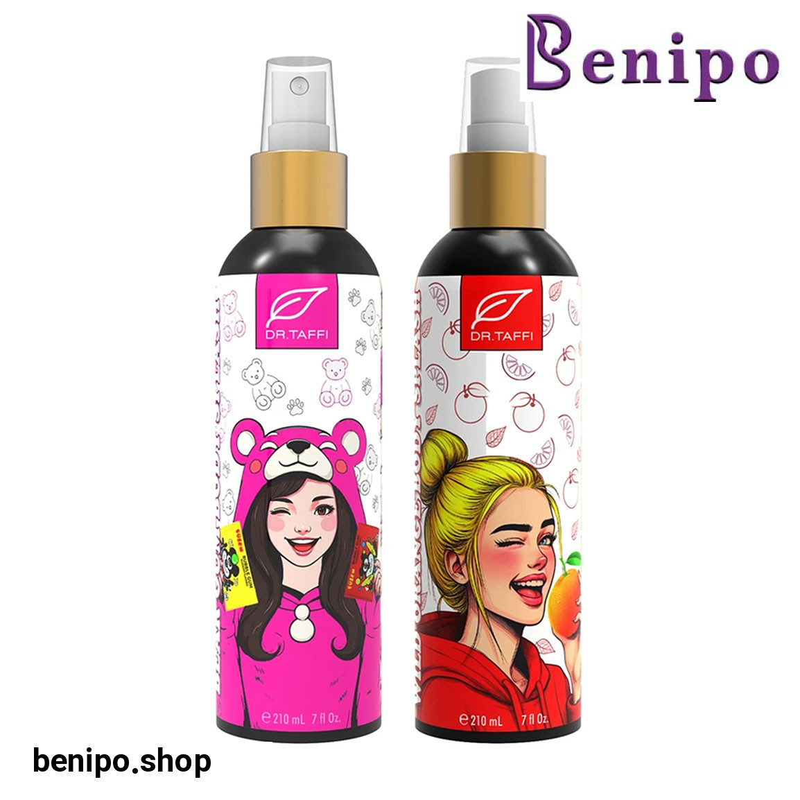 پک 2 عددی بادی اسپلش زنانه مدل پرتقال وحشی و آدامس خرسی