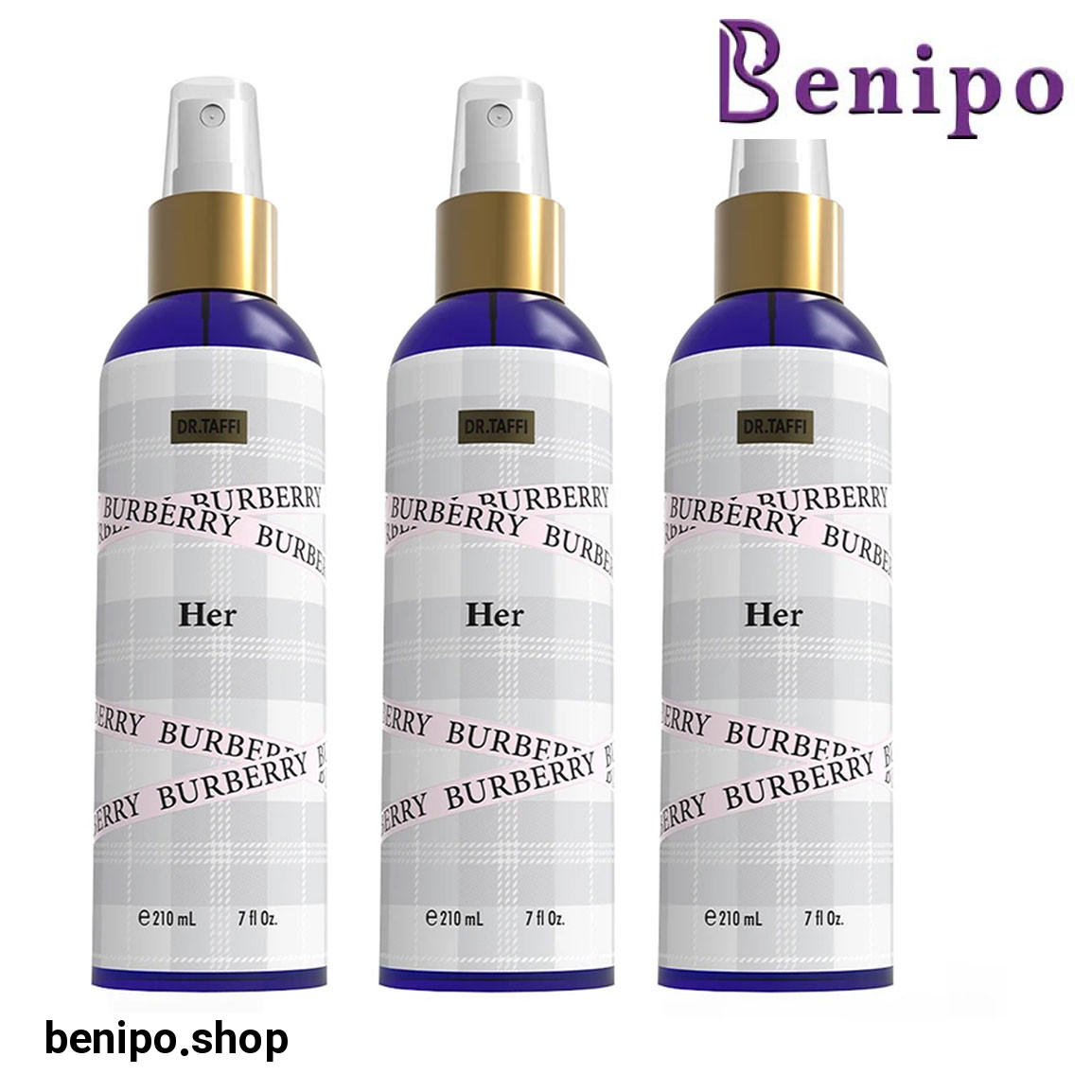 پک 3 عددی بادی اسپلش زنانه مدل BURBERRY HER حجم 210 میلی لیتر
