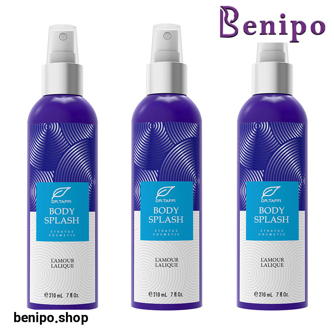 پک 3 عددی بادی اسپلش زنانه مدل Lalique Lamore حجم 210 میلی لیتر
