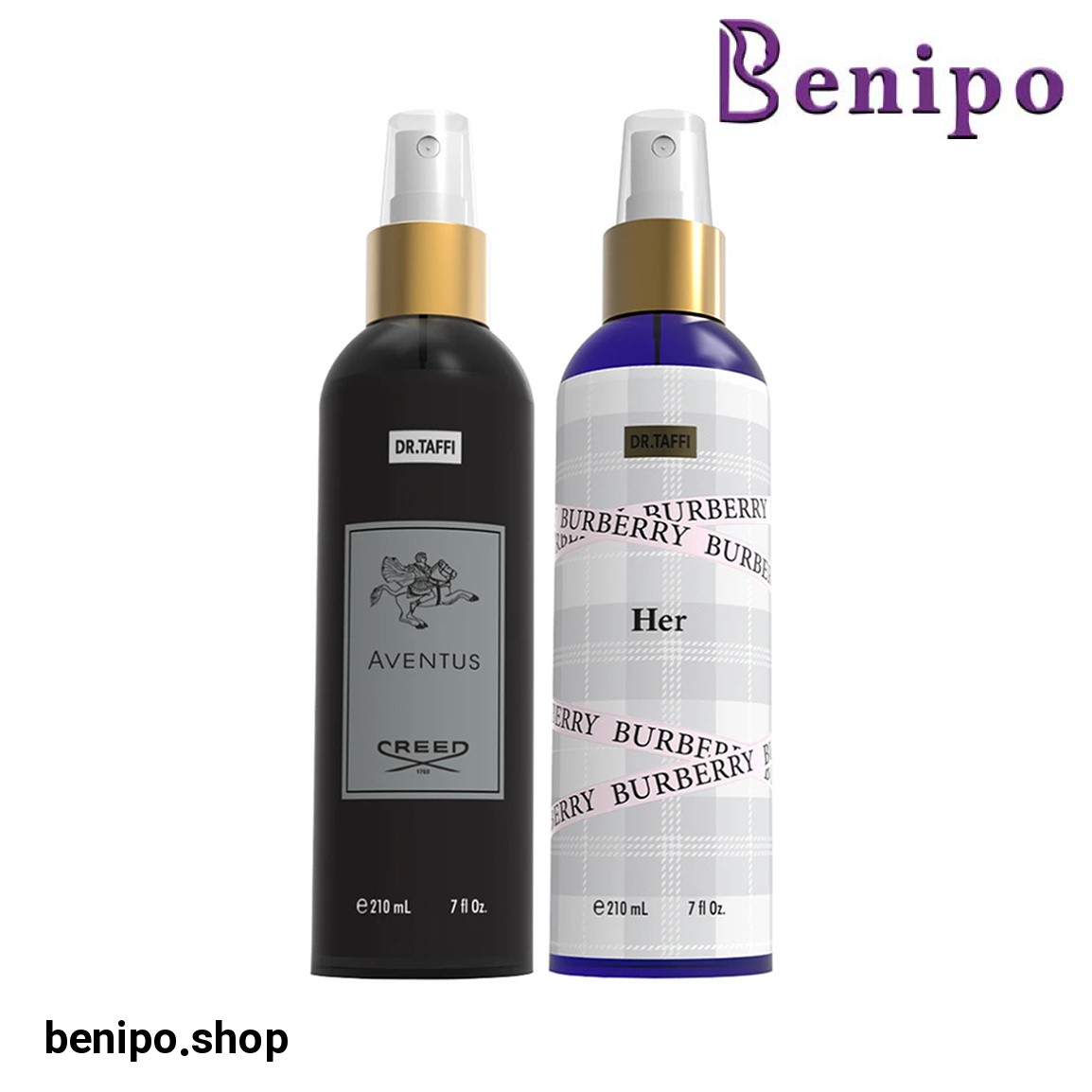 پک 2 عددی بادی اسپلش مردانه مدل Creed Aventus و بادی اسپلش زنانه مدل Burburry حجم 210 میلی لیتر