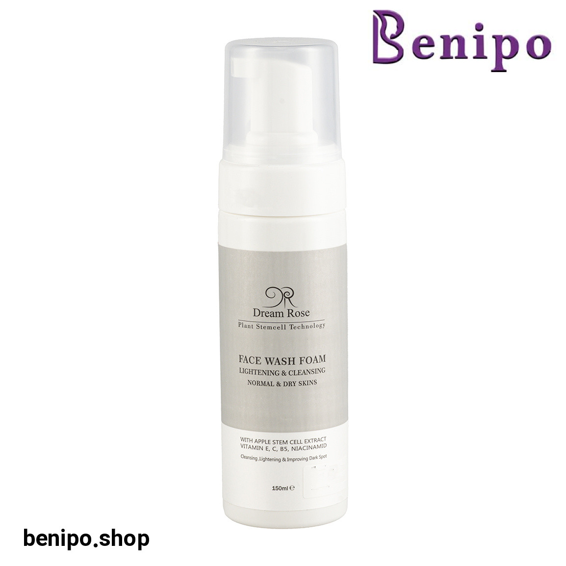 فوم شستشو صورت مناسب پوست خشک و معمولی حجم 150 میلی لیتر