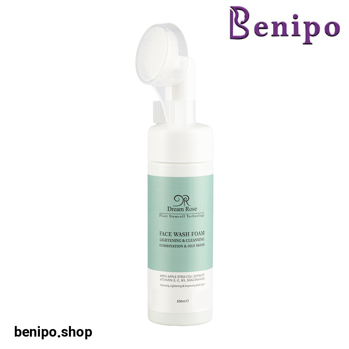 فوم شستشو صورت براش دار مناسب پوست چرب و مختلط حجم 150 میلی لیتر
