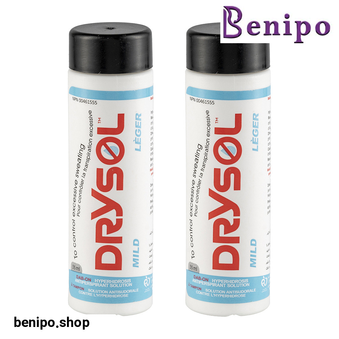 پک دوتایی ضد تعریق مدل Mild مناسب سر صورت و گردن