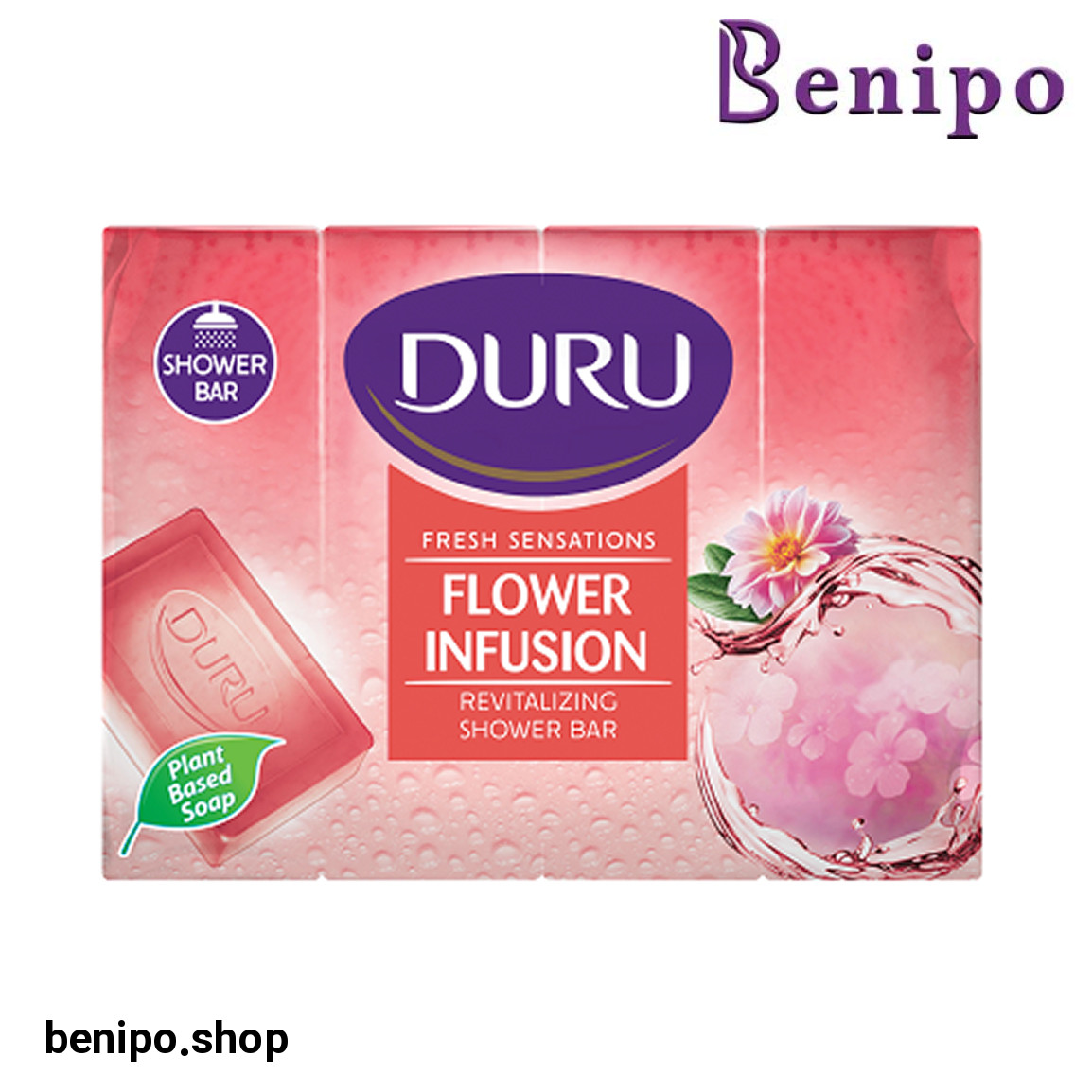 صابون بهداشتی حاوی رایحه گل بسته 4 عددی