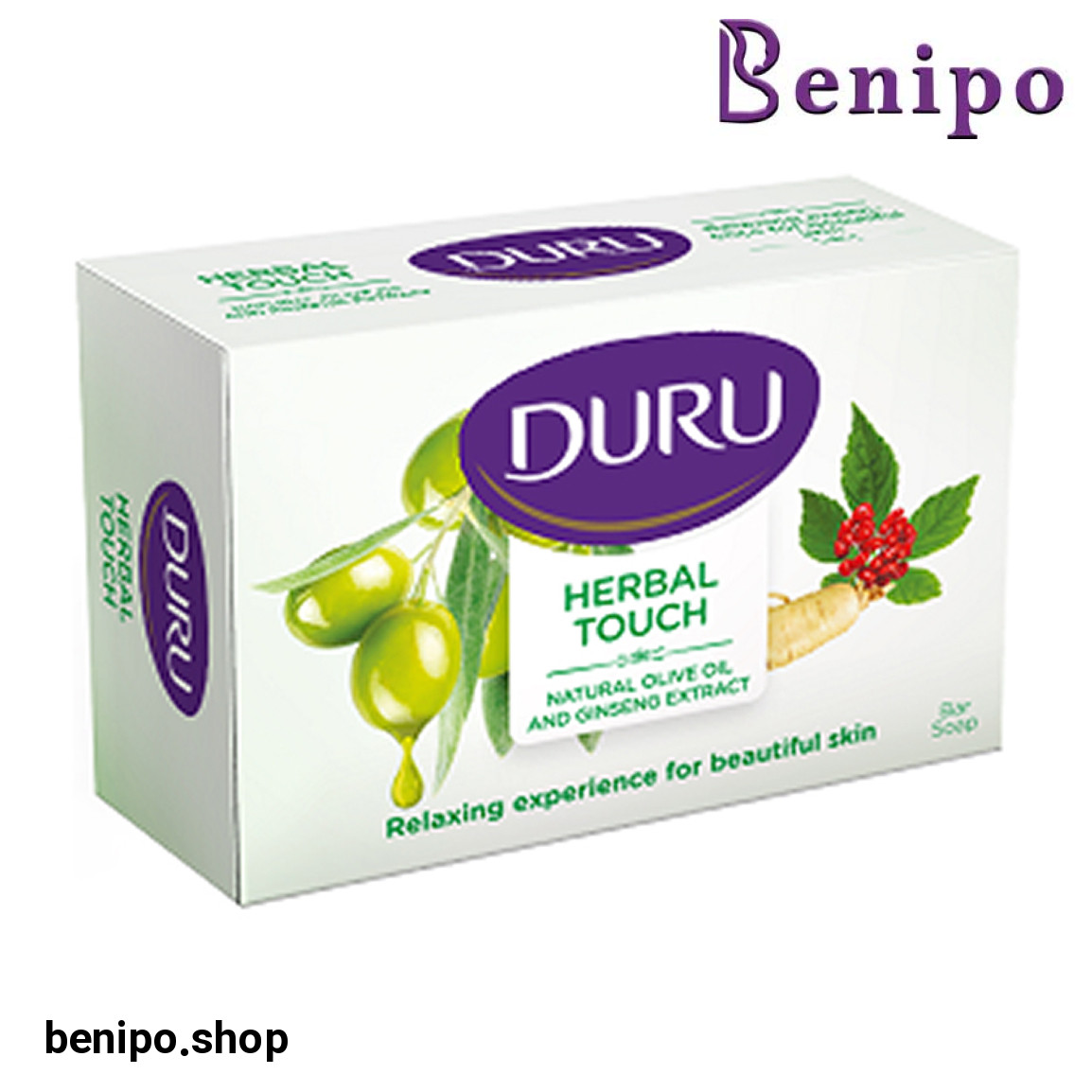 صابون با عصاره روغن زیتون و جینسینگ حجم 120 گرم