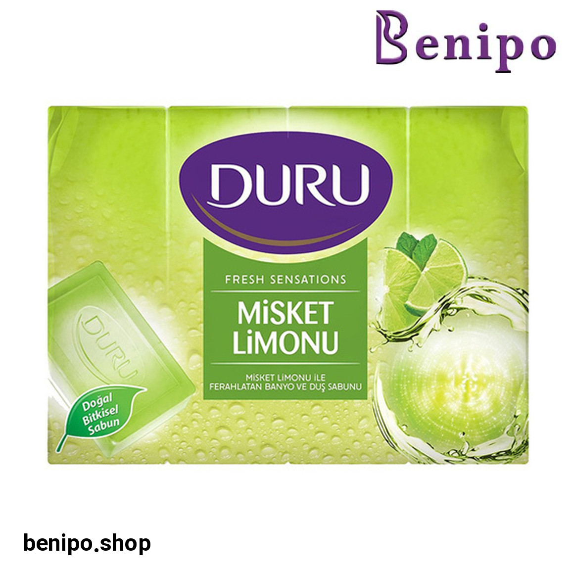 صابون بهداشتی حاوی رایحه لیمو بسته 4 عددی