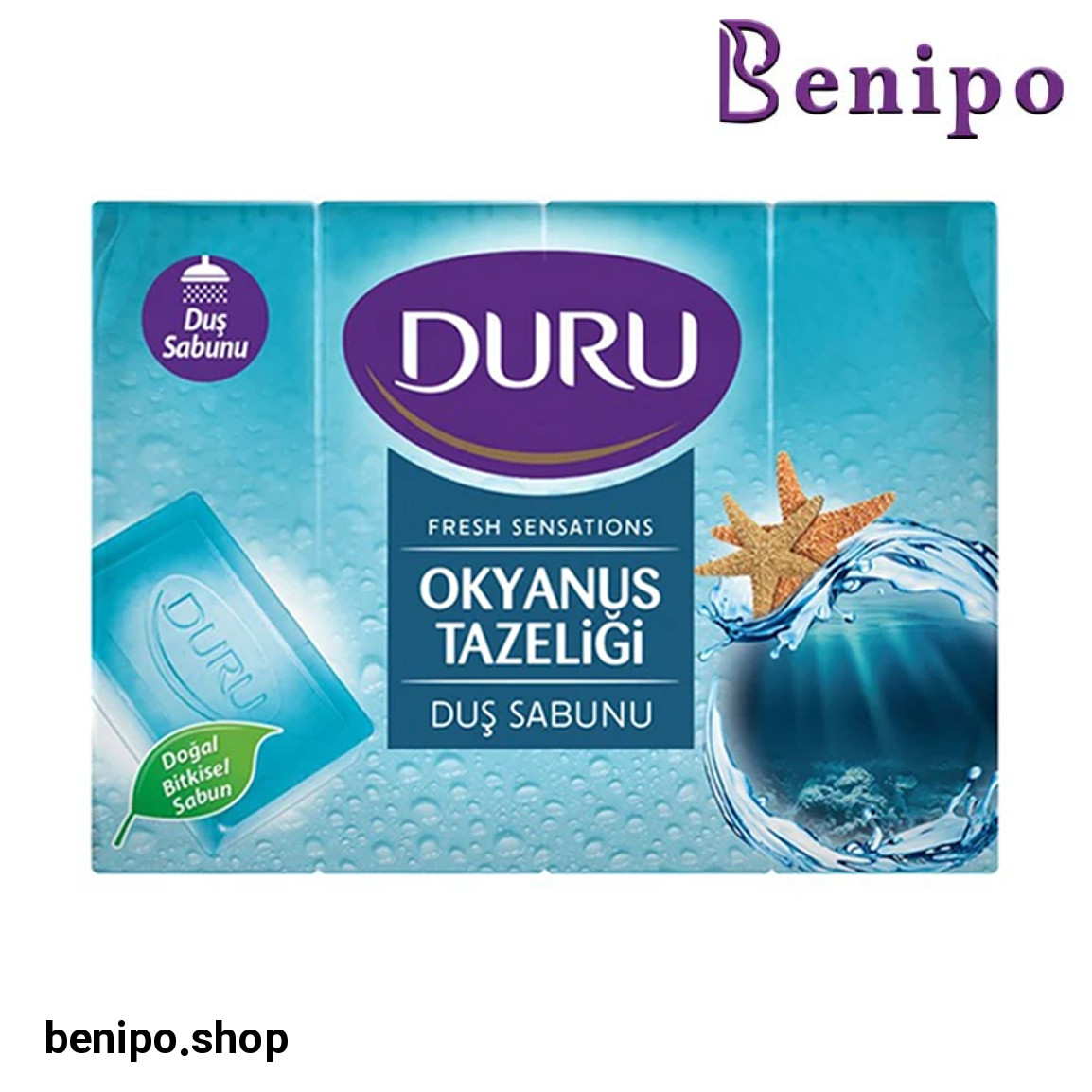 صابون حمام با رایحه اقیانوس بسته 4 عددی