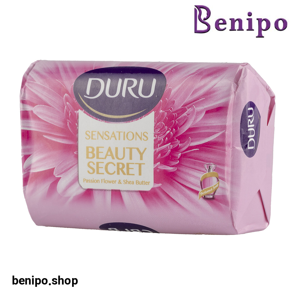 صابون با رایحه گل ساعتی و کره شی وزن 90 گرم