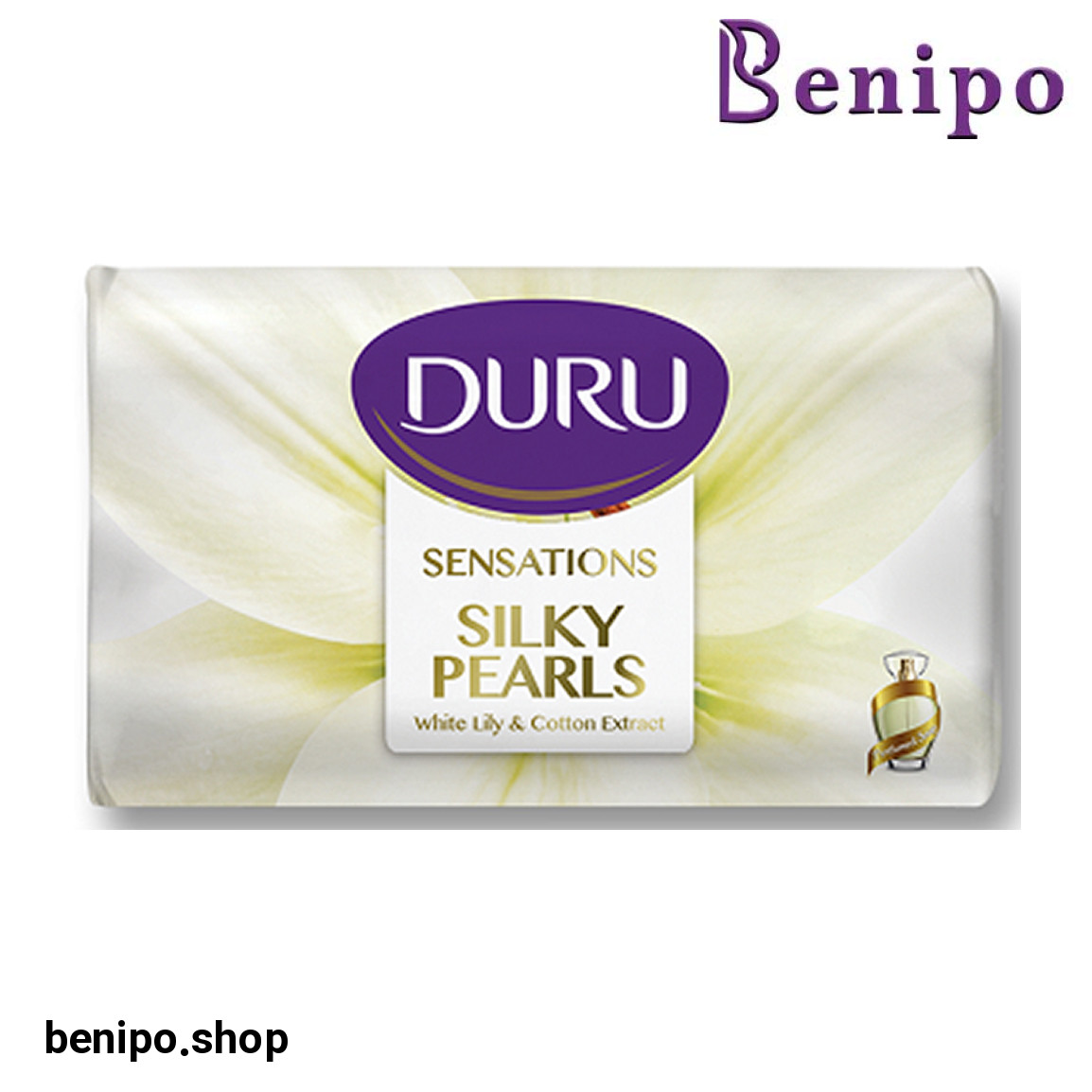 صابون با رایحه گل سوسن و پنبه دانه وزن 90 گرم