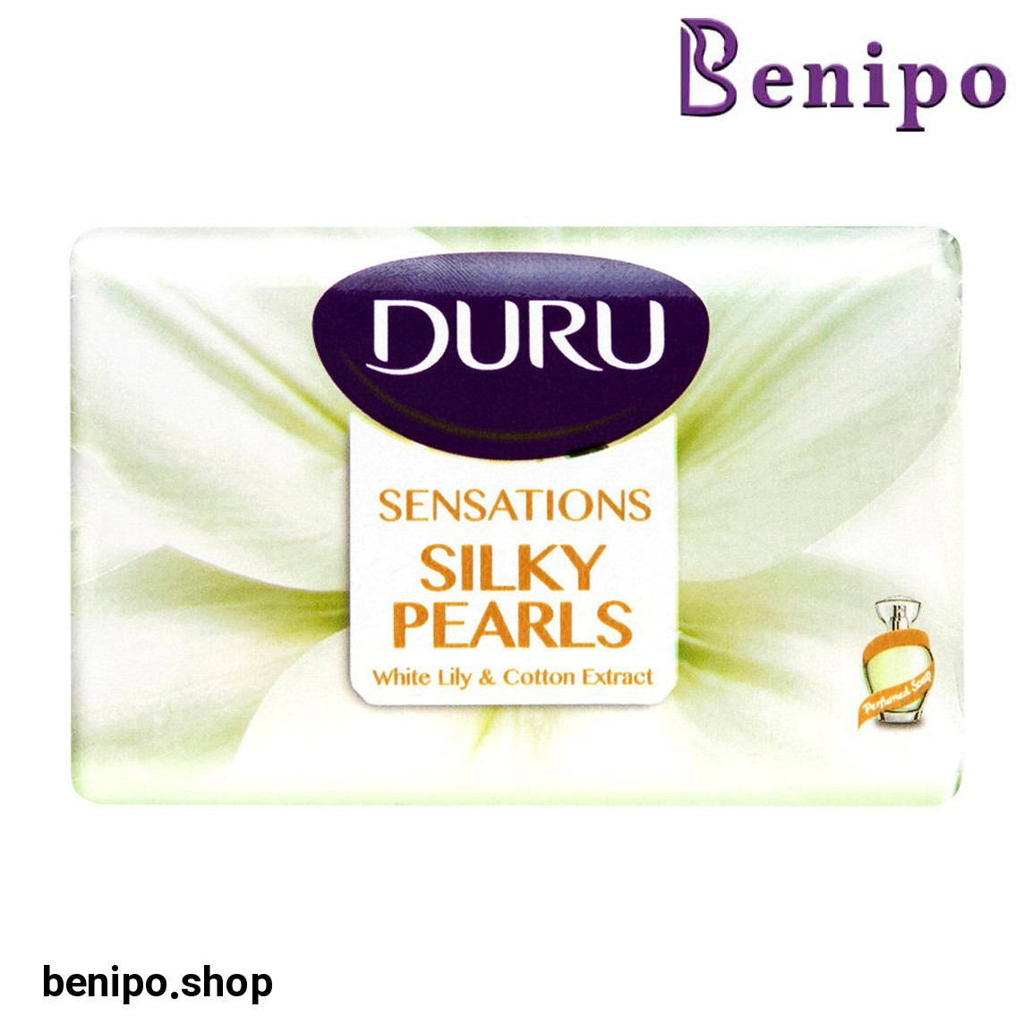 صابون آرایشی با رایحه گل سوسن و پنبه دانه حجم 125 گرم