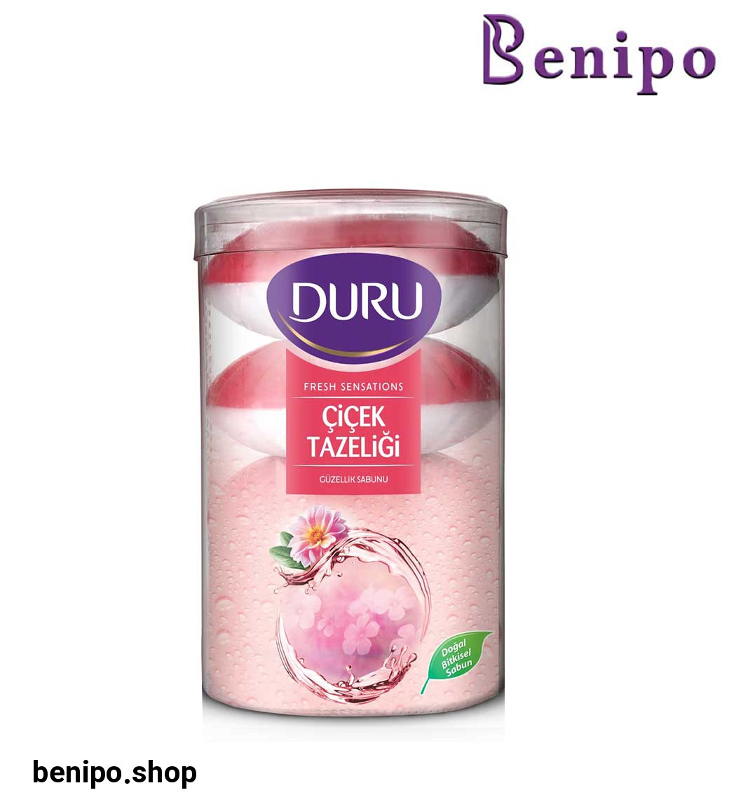 صابون بدن مدل گل های بهاری بسته 4 عددی