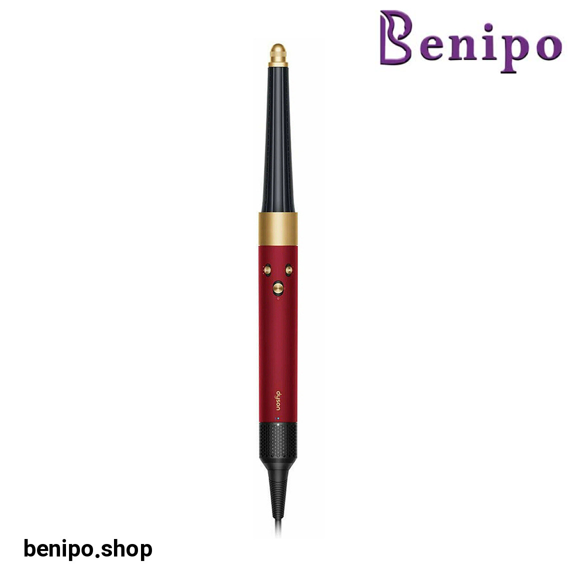 سشوار برس دار حالت دهنده مدل Airwrap HS05 Red Velvet Gold