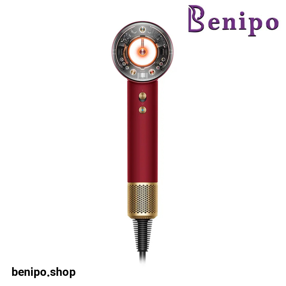 سشوار حرفه ای مدل Supersonic Nural HD16 Red Velvet Gold