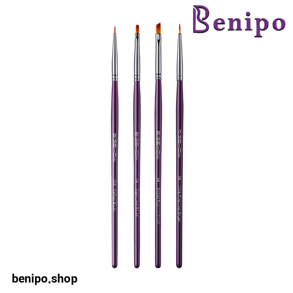 ست براش طراحی چشم بسته 4 عددی