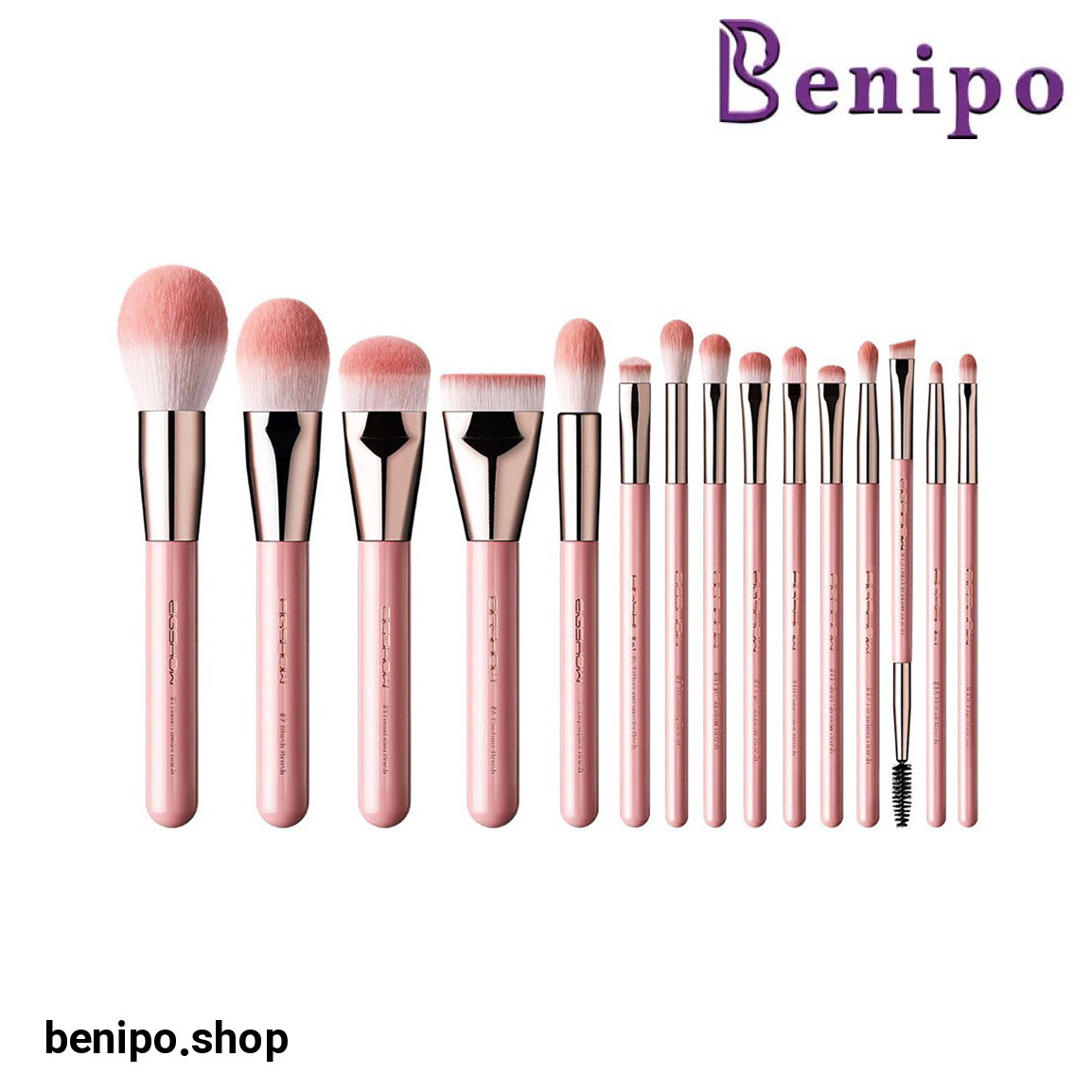 ست براش طرح رز بسته 15 عددی