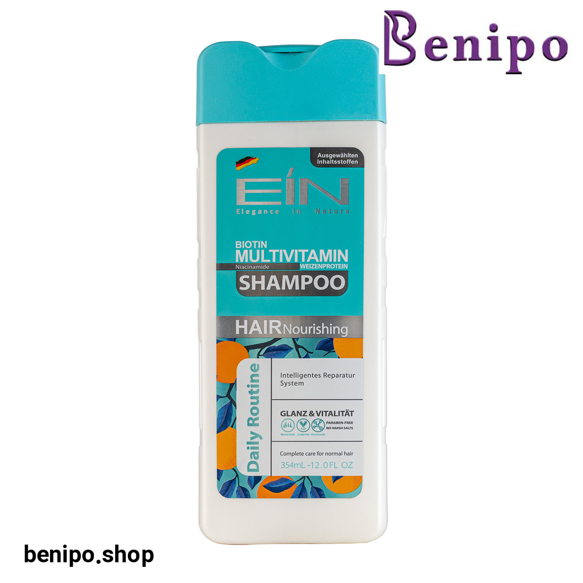 شامپو مولتی ویتامین روزانه حاوی پروتئین شیر و بیوتین 354میل