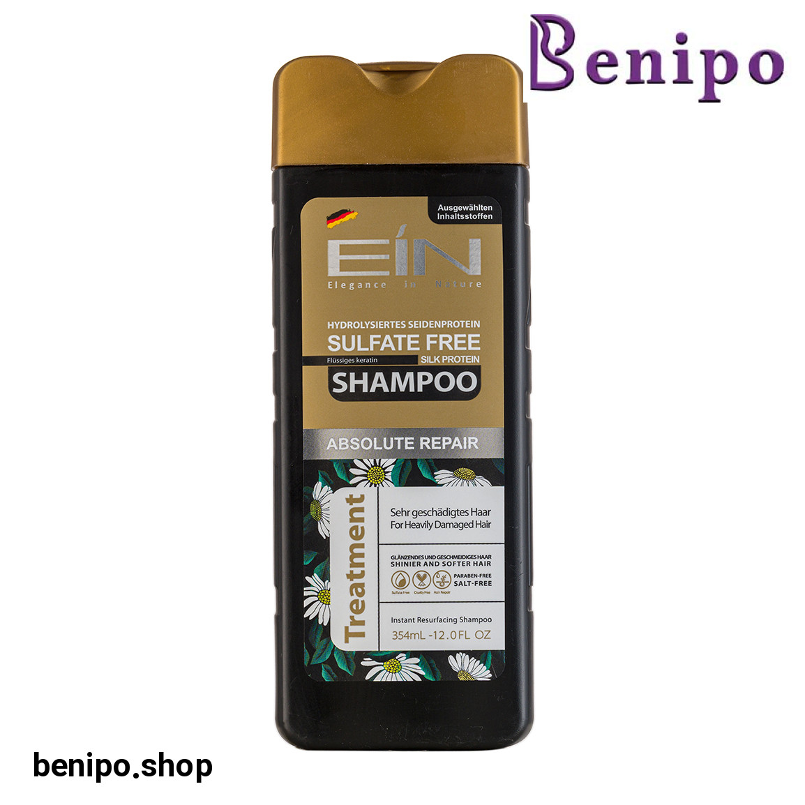 شامپو فاقد سولفات و ترمیم کننده حجم 354 میل