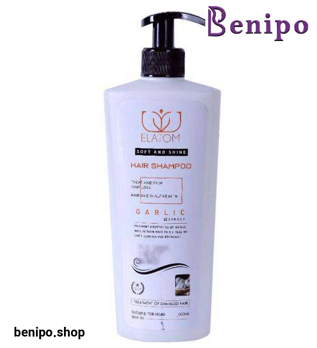 شامپو سر با عصاره سیر با درب پمپی 500میل