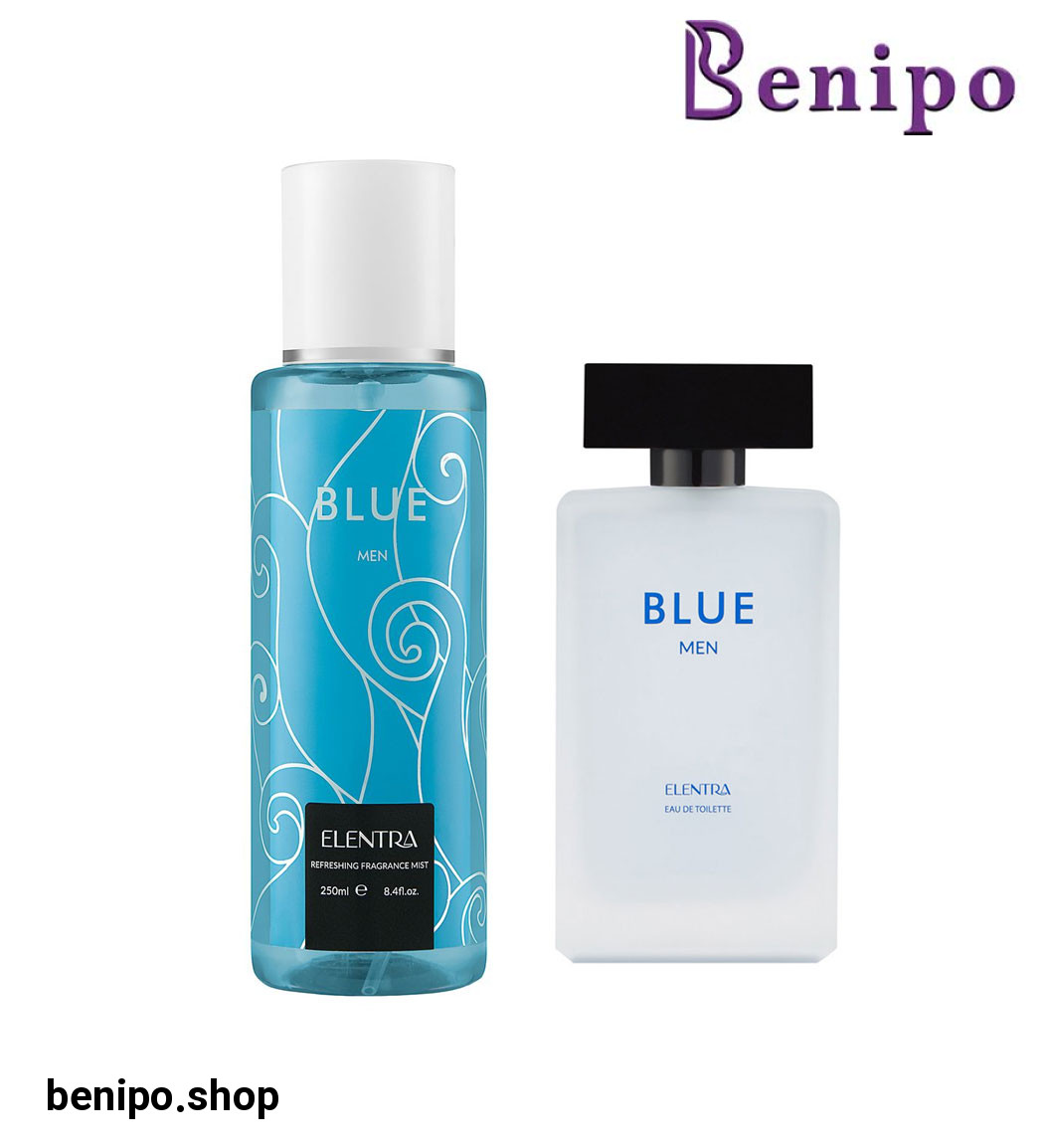 ادو تویلت مردانه مدل Blue به همراه بادی اسپلش مردانه مدل Blue