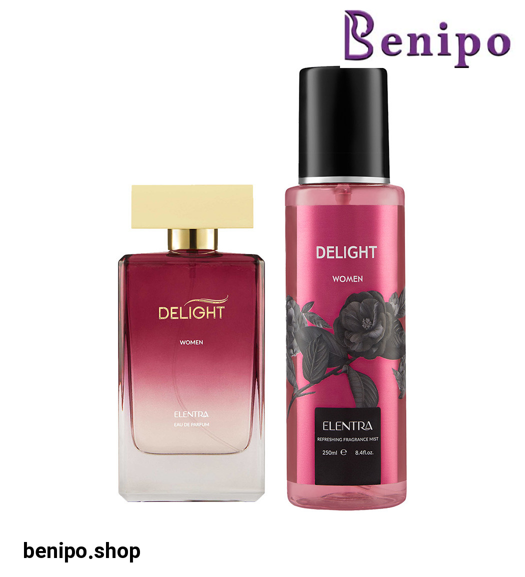 ادو پرفیوم زنانه به همراه بادی اسپلش مدل Delight