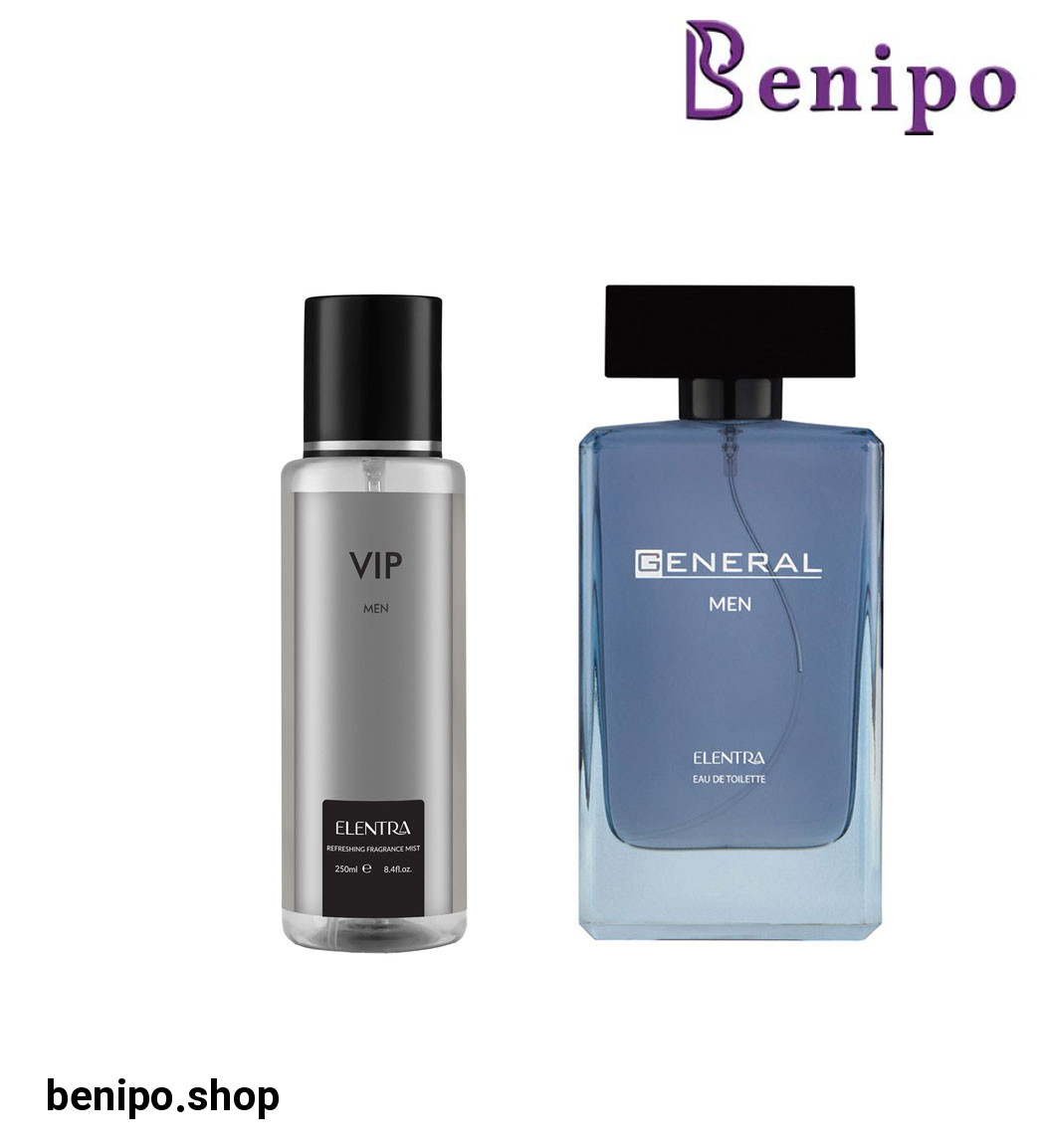 ادو تویلت مردانه مدل General به همراه بادی اسپلش مردانه مدل Vip