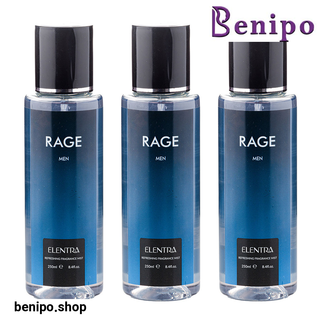 پک سه عددی بادی اسپلش مردانه مدل Rage حجم 250 میلی لیتر
