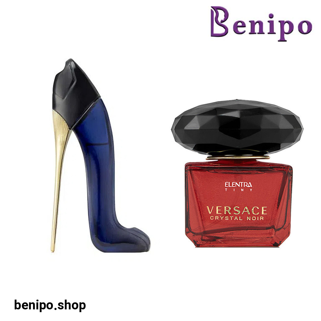 پک دو عددی عطر جیبی زنانه مدل Good Girl و Versace Crystal Noir