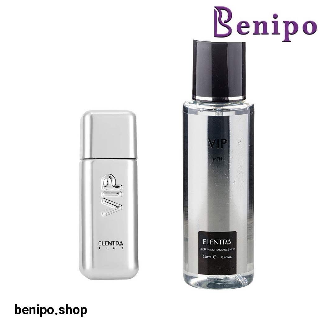 پک دو عددی عطر جیبی مردانه مدل VIP 212 و بادی اسپلش مردانه مدل VIP