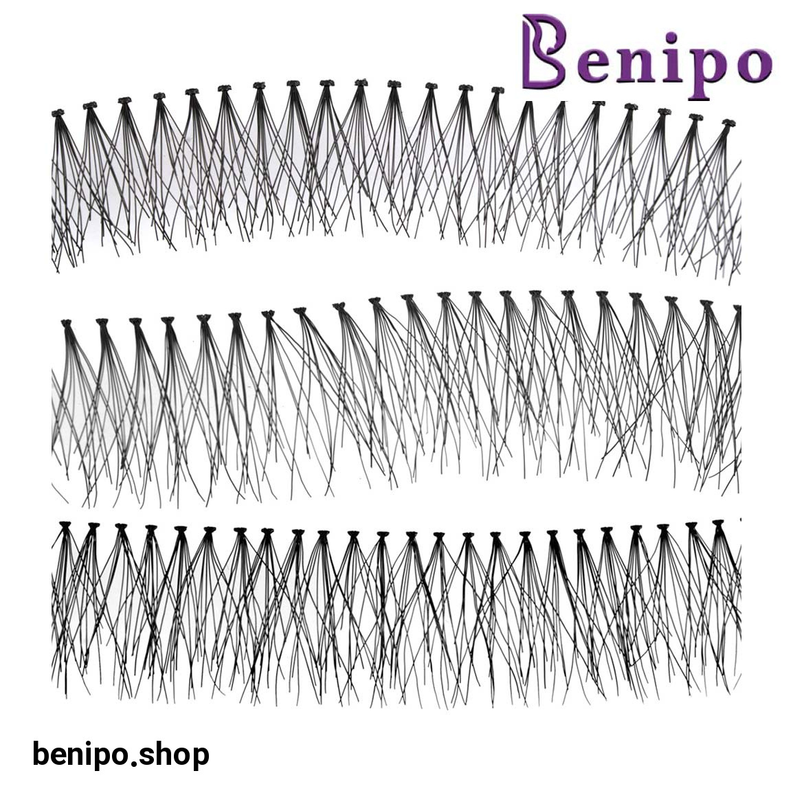 مژه ریسه ای التو سایز 10-14-16 بسته 3 عددی