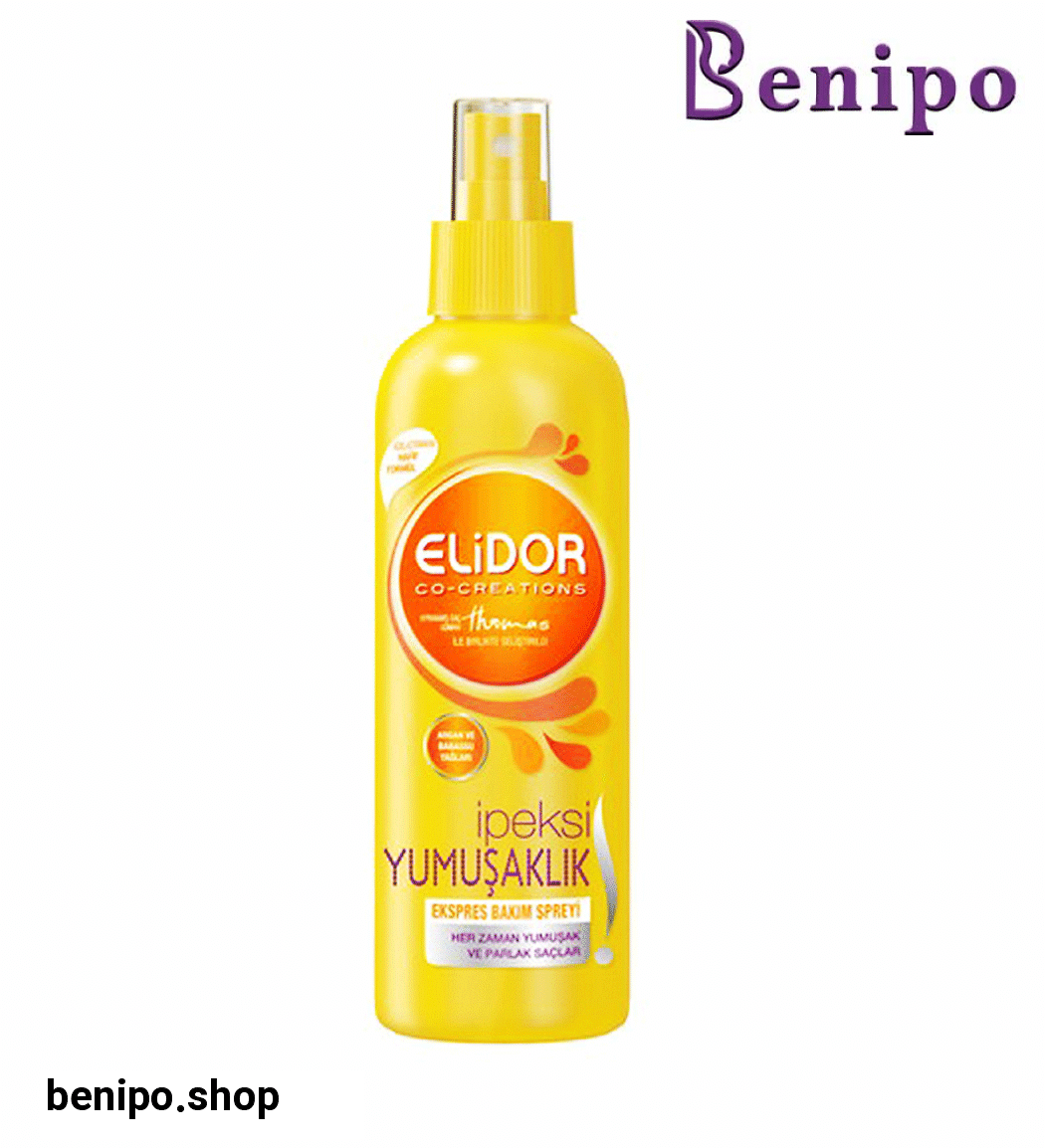 اسپری دو فاز مغذی و تقویت کننده مدل Ipeksi Yumusaklık مناسب موهای خشک و آسیب دیده حجم 210 میل