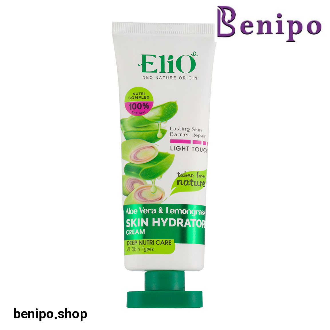 کرم مرطوب کننده آلوئه ورا و علف لیمو حجم 75 میلی لیتر