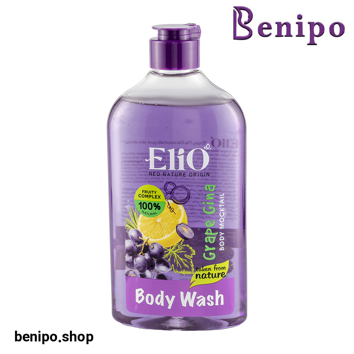 شامپو بدن گریپ جینا حجم 400 میلی لیتر