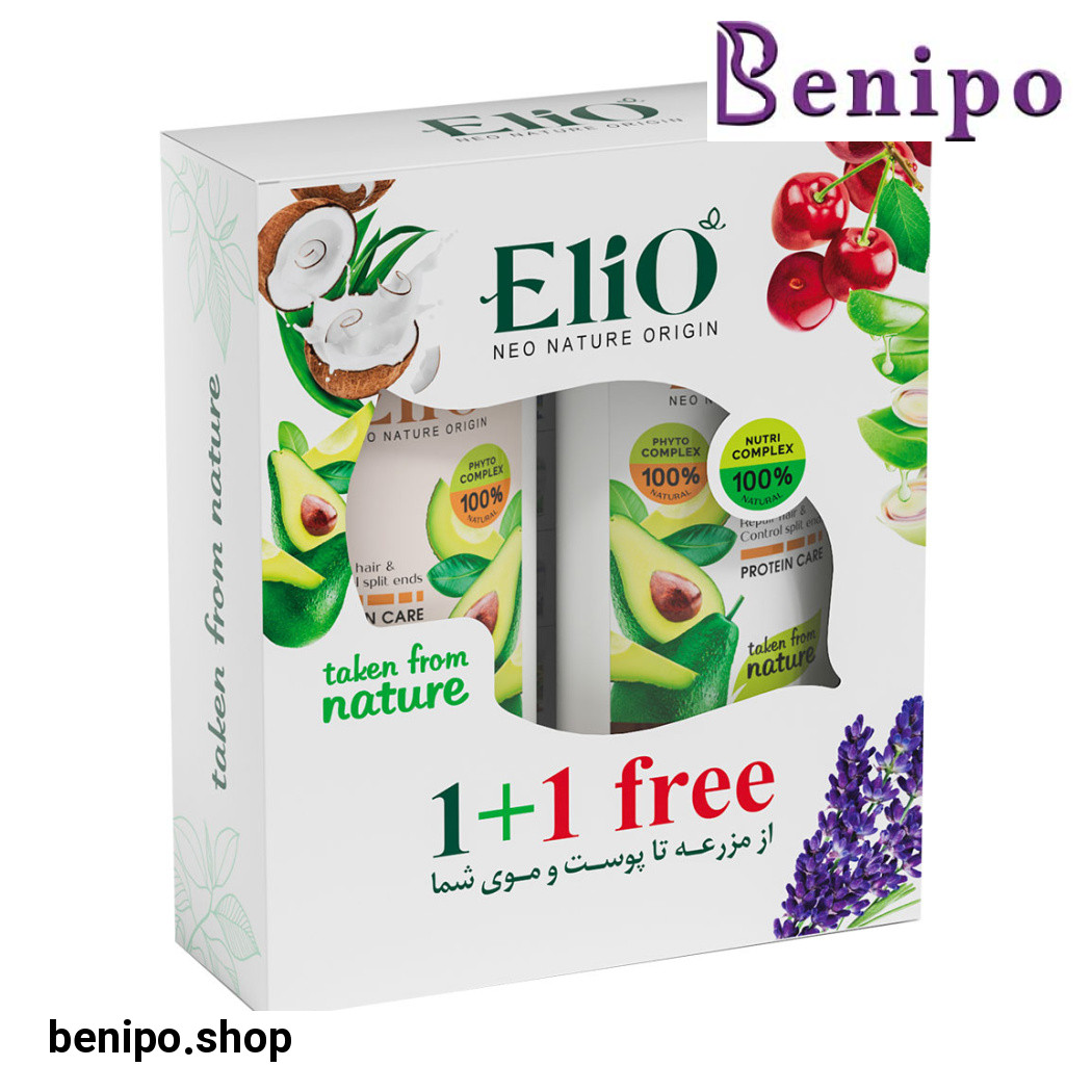 پک دو عددی نرم کننده مو خشک آواکادو و شامپو سر ترمیم کننده آواکادو رایگان