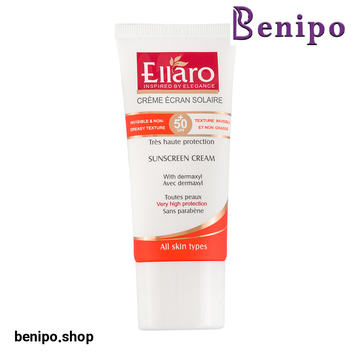 کرم ضد آفتاب فاقد رنگ مناسب انواع پوست اس پی اف 50