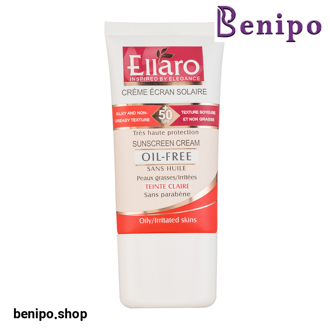 کرم ضد آفتاب رنگی فاقد چربی حاوی اس پی اف 50