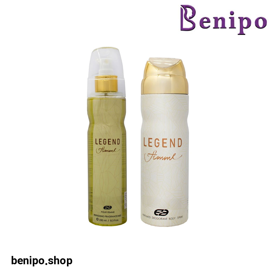 بادی اسپلش زنانه مدل Legend حجم 250 میلی لیتر به همراه اسپری بدن زنانه مدل Legend حجم 200 میلی لیتر