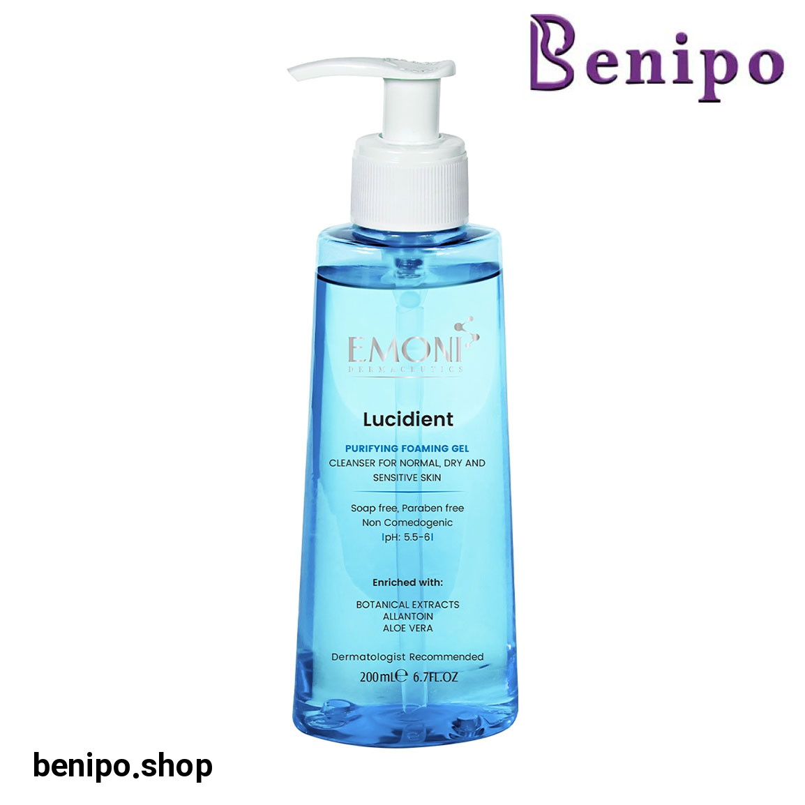 ژل شستشوی صورت مدل Lucidient حجم 200 میلی لیتر