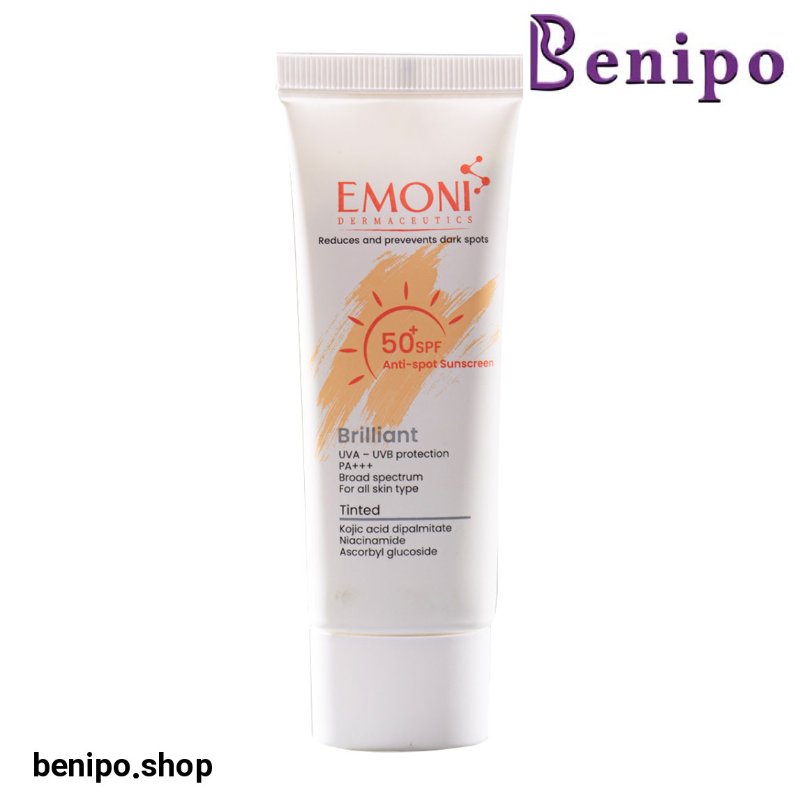 کرم ضدآفتاب رنگی با SPF50 مناسب پوست دارای لک حجم 50 میلی لیتر