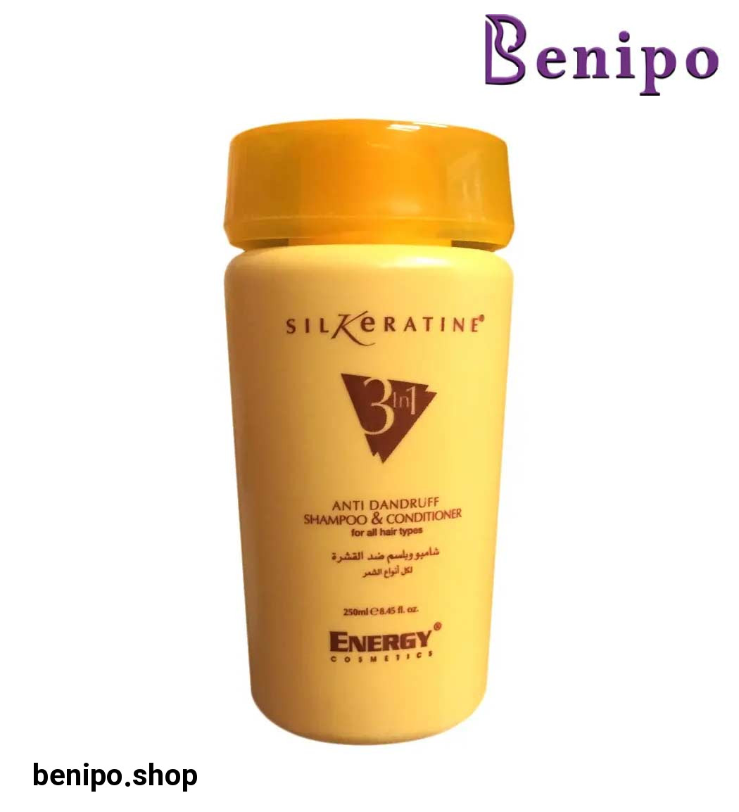 شامپو و نرم کننده 3 در 1 ضد شوره سیلکراتین 250 میل