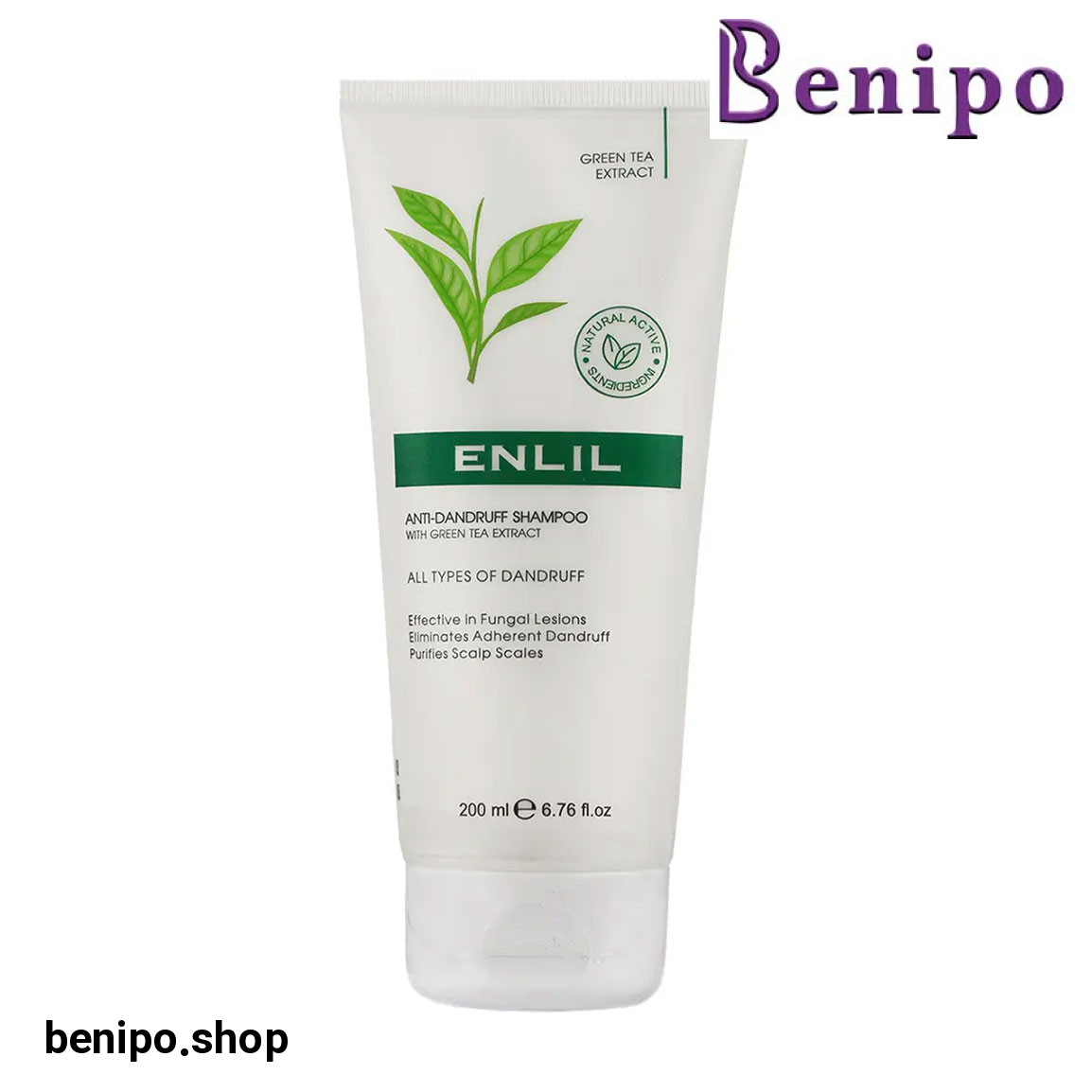 شامپو مو ضد شوره حاوی عصاره چای سبز حجم 200 میلی لیتر