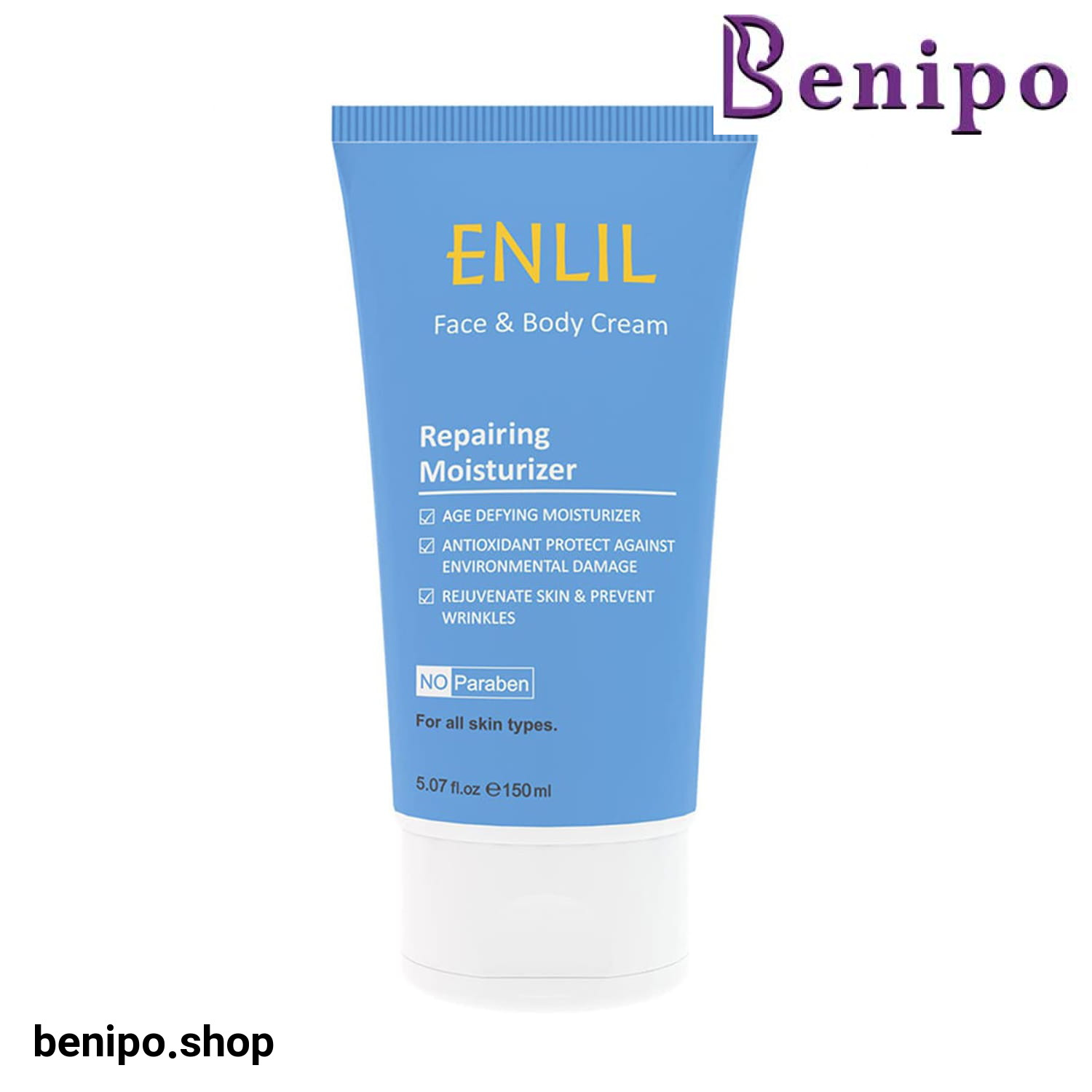 کرم مرطوب کننده صورت و بدن ویتامین E انلیل